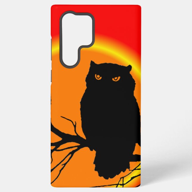 Coque Samsung Galaxy Hibou effrayant  (Verso)