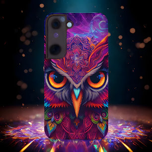 Coque Samsung Galaxy Hibou Magique Magenta