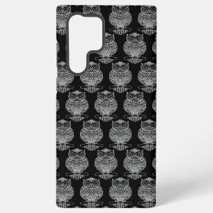 Coque Samsung Galaxy Hibou (noir) - Étui Samsung