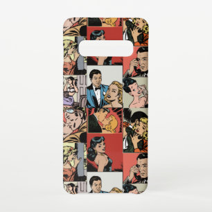 Coque Samsung Galaxy S10 Histoire d'amour rétro vintage