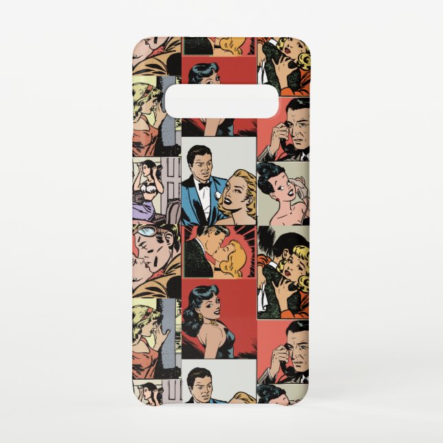 Coque Samsung Galaxy Histoire d'amour rétro vintage (Dos)