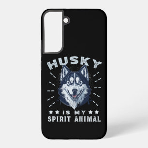 Coque Samsung Galaxy Husky Est Mon Animal Spirituel Majestueux Chien Hu