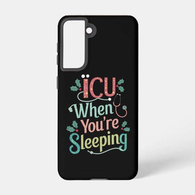 Coque Samsung Galaxy ICU Quand vous dormez Soins infirmiers de l'ICU No (Verso)