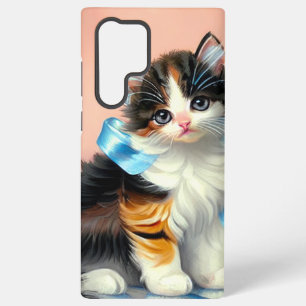 Coque Samsung Galaxy Illustration de chaton calico vintage