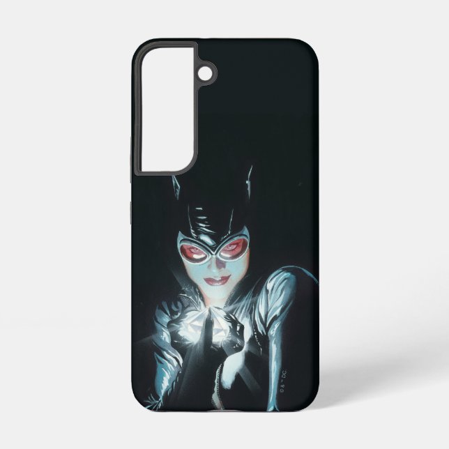 Coque Samsung Galaxy Illustration de couverture de Batman Catwoman Face (Verso)