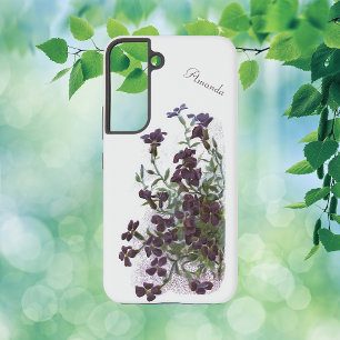 Coque Samsung Galaxy Illustration de fleur ornementale de Cresson de ro