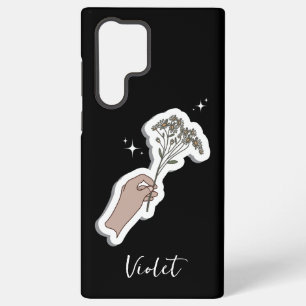 Coque Samsung Galaxy Illustration de fleurs esthétique "Pour Vous"