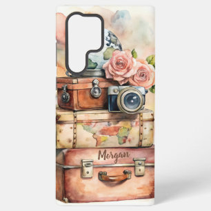 Coque Samsung Galaxy Illustration de voyage personnalisée vintage