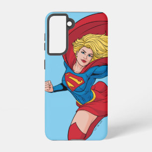 Coque Samsung Galaxy Illustration Supergirl volant vers le haut