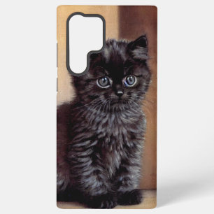 Coque Samsung Galaxy Illustration vintage de chaton noir Halloween