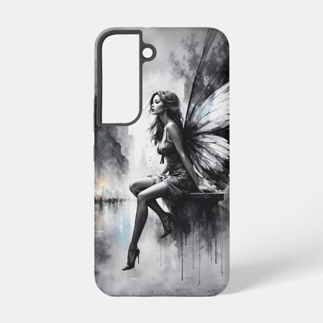 Coque Samsung Galaxy Imaginaire de fée pluvieux rues de rêve monde (Verso)