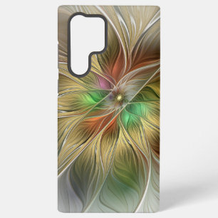 Coque Samsung Galaxy Imaginaire Floral Avec Or Moderne Abstrait Fractal