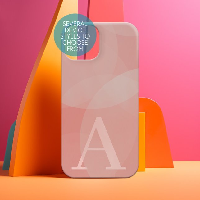 Coque Samsung Galaxy Immense Monogram - Danois Pastels Circles et tourb (Personalized Phone Case - Pick Your Device Style and Customize the Design)