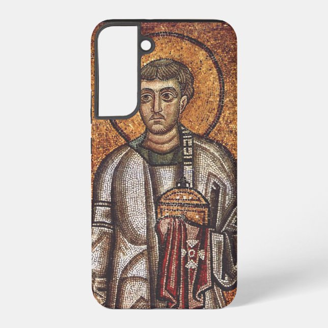 Coque Samsung Galaxy Impression d'art mosaique orthodoxe Saint Laurent (Verso)