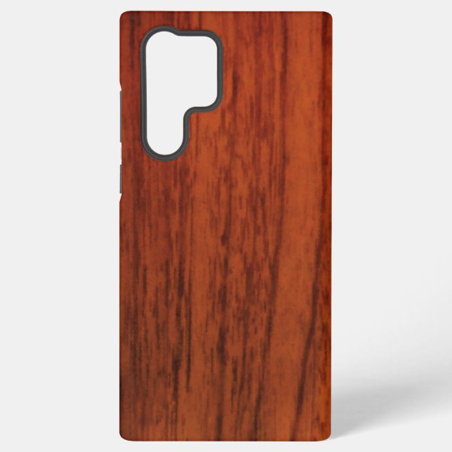 Coque Samsung Galaxy Impression sur bois d'acajou (Verso)