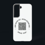 Coque Samsung Galaxy Informations d'analyse de code QR personnalisées s<br><div class="desc">Couleurs et polices personnalisées - Votre code QR spécial Infos et texte personnalisé Cadeau moderne personnalisé - Ajouter votre code QR - Image ou logo - photo / Texte - Nom ou autre information / message - Redimensionner et déplacer ou ajouter des éléments - Image / Texte avec outil de...</div>