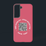 Coque Samsung Galaxy Informations sur l'analyse de code QR Texte et cou<br><div class="desc">Couleurs et polices personnalisées - Votre code QR spécial Infos et texte personnalisé Cadeau moderne personnalisé - Ajouter votre code QR - Image ou logo - photo / Texte - Nom ou autre information / message - Redimensionner et déplacer ou ajouter des éléments - Image / Texte avec outil de...</div>