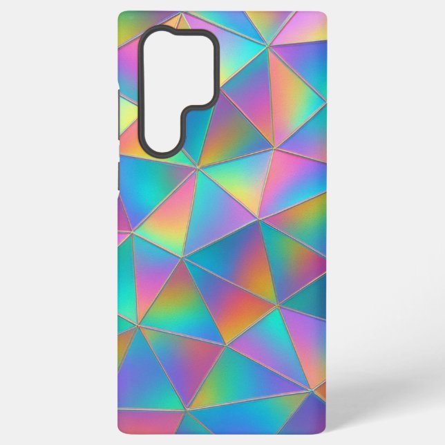 Coque Samsung Galaxy Iridescent Polygon (Verso)