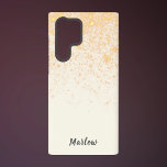 Coque Samsung Galaxy Ivoire élégant avec Parties scintillant or<br><div class="desc">Ivoire élégant avec Parties scintillant d'or Samsung Galaxy S22 Ultra Coque. Design simple,  minimaliste,  moderne.</div>
