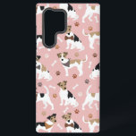 Coque Samsung Galaxy Jack Russell Terrier Patrouilles et os<br><div class="desc">Les chiens du mignon Jack Russell Terrier sont assis et debout avec des empreintes de pattes et des os de chien motif.</div>
