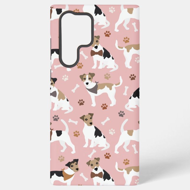 Coque Samsung Galaxy Jack Russell Terrier Patrouilles et os (Verso)