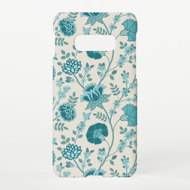 Coque Samsung Galaxy Jacobean Floral Big Motif Tee sur Crème (Dos)