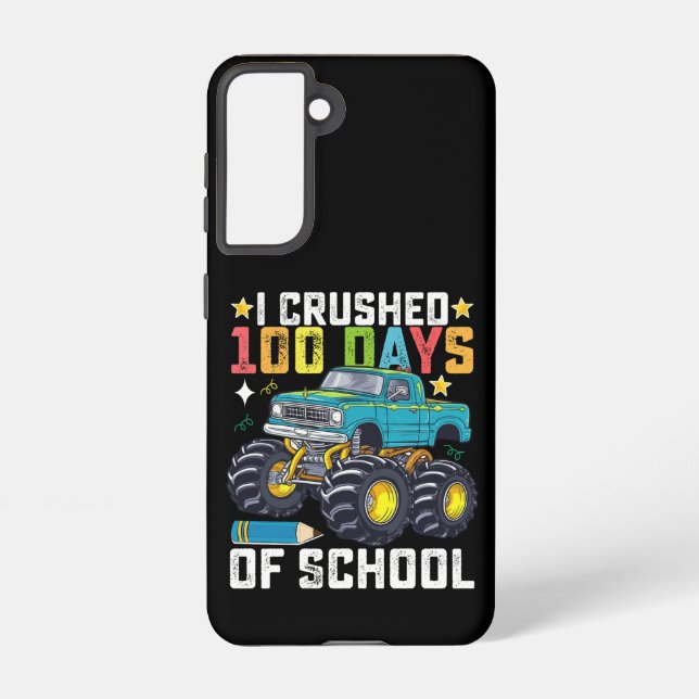 Coque Samsung Galaxy J'Ai Écrasé 100 Jours De Camion Monster De L'École (Verso)