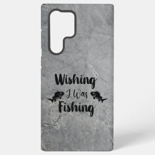 Coque Samsung Galaxy J'aimerais pêcher une citation drôle