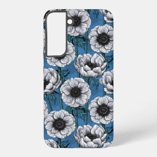 Coque Samsung Galaxy Jardin d'anémone blanche