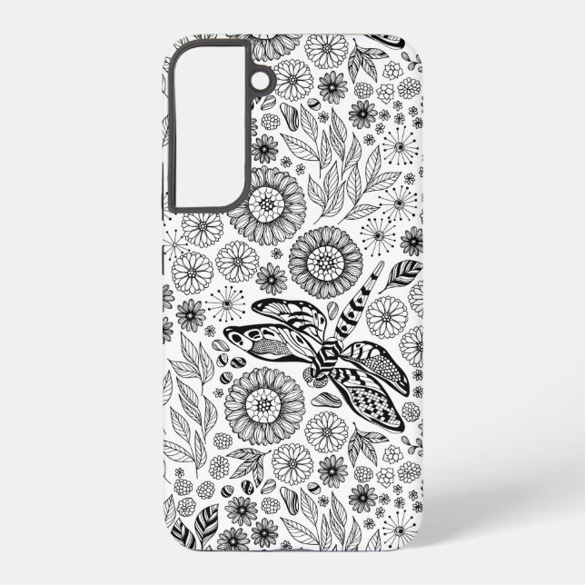 Coque Samsung Galaxy Jardin de libellules peu commun (Verso)