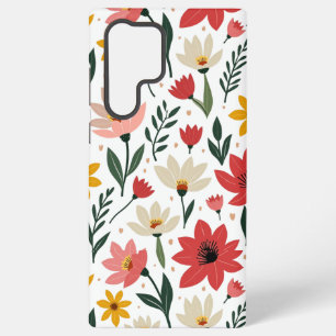 Coque Samsung Galaxy Jardin d'été floral coloré botanique moderne