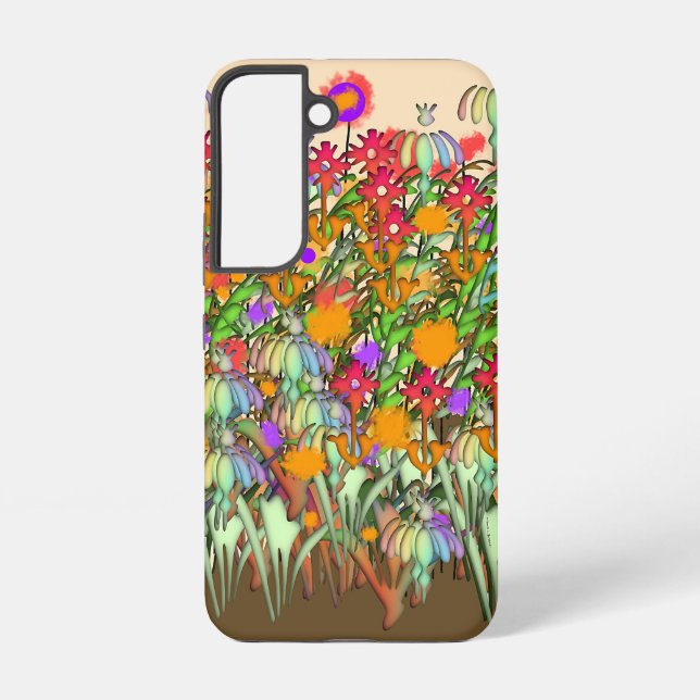Coque Samsung Galaxy Jardin fleuri (Verso)