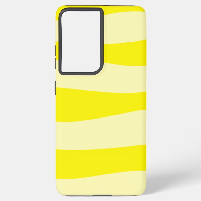 Coque Samsung Galaxy Jaune d'alternance minimale (Verso)