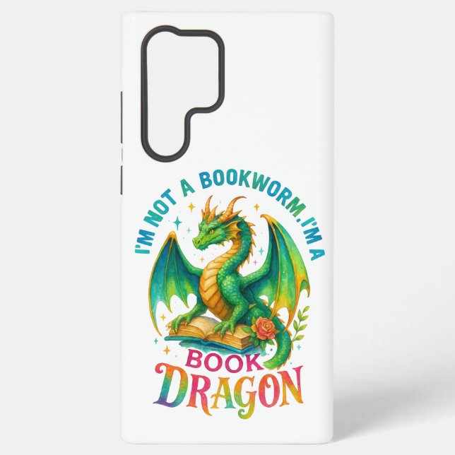 Coque Samsung Galaxy Je ne suis pas un ver de livre... (Verso)