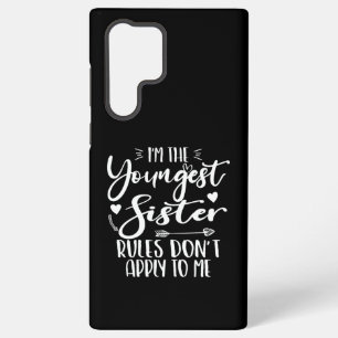 Coque Samsung Galaxy Je suis la plus jeune sœur amoureuse du sarcasme S
