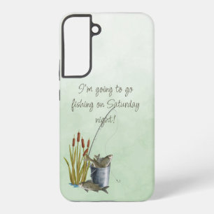 Coque Samsung Galaxy Je vais aller pêcher le seau de poisson