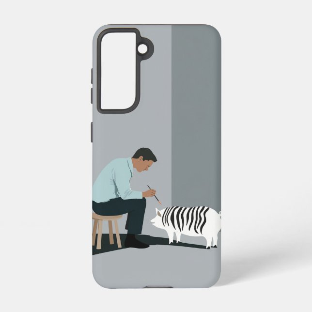 COQUE SAMSUNG GALAXY JE VEUX UN ZEBRA (Verso)
