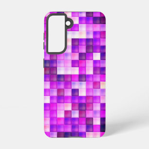 Coque Samsung Galaxy Jeu vidéo Pixels Carré rose Motif