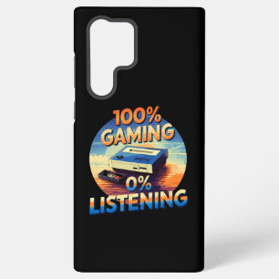 Coque Samsung Galaxy Jeux vidéo 0% Écoute Drôle Joueur Style Rétro Jeux