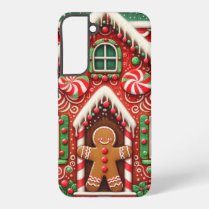 Coque Samsung Galaxy Joli bonhomme et maison en pain d'épice fantaisist