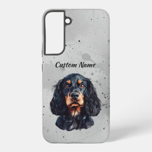 Coque Samsung Galaxy Joli chien Springer Spaniel animal familier nom p