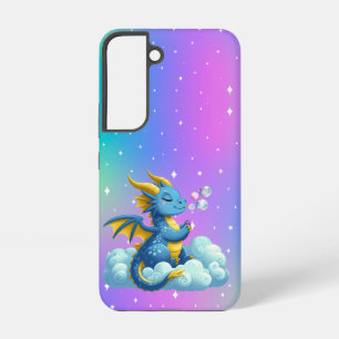 Coque Samsung Galaxy Joli dragon à bulles coloré