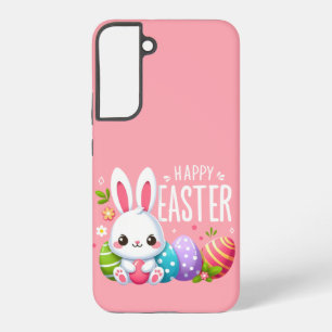 Coque Samsung Galaxy Joli lapin de Pâques rose