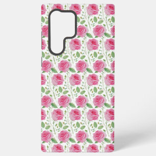 Coque Samsung Galaxy Joli motif répétitif floral/rose
