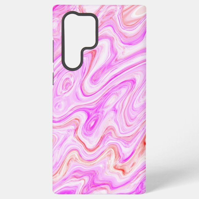 Coque Samsung Galaxy Jolie couleur rose Abstraite texture de marbre (Verso)