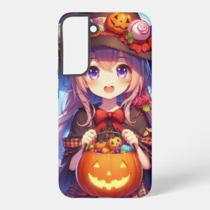 Coque Samsung Galaxy Jolie sorcière d'Halloween en anime