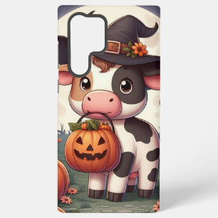 Coque Samsung Galaxy Jolie vache sorcière Halloween