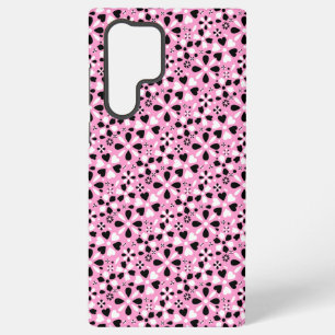 Coque Samsung Galaxy Jolies fleurs noires blanches