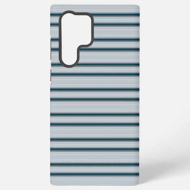Coque Samsung Galaxy Jolies rayures bleu gris (Verso)