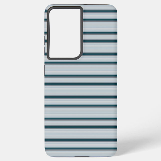 Coque Samsung Galaxy Jolies rayures bleu gris (Verso)